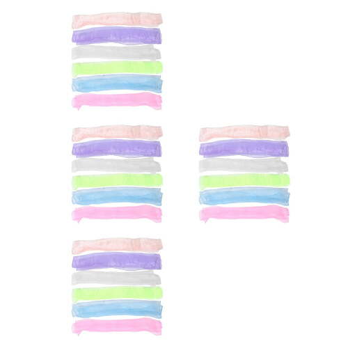 24Pièces Écharpes Chiffon Couleurs Tendres Polyester Pour Danse 2