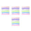 24Pièces Écharpes Chiffon Couleurs Tendres Polyester Pour Danse 8