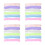 24Pièces Écharpes Chiffon Couleurs Tendres Polyester Pour Danse 7
