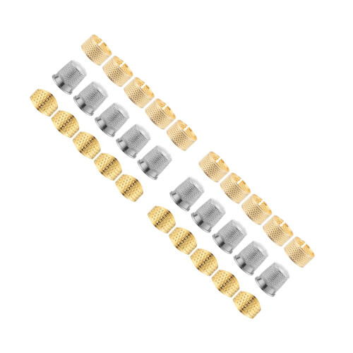 30Pièces Accessoires Couture Doigtier Métallique Coloré Durable 2