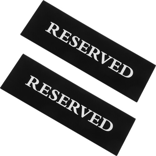 6Pièces Table Réservée V Noir Pour Événements 1