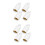 8Pièces Convertisseur Ampoule 2 Broches Vers E27 Durable 7