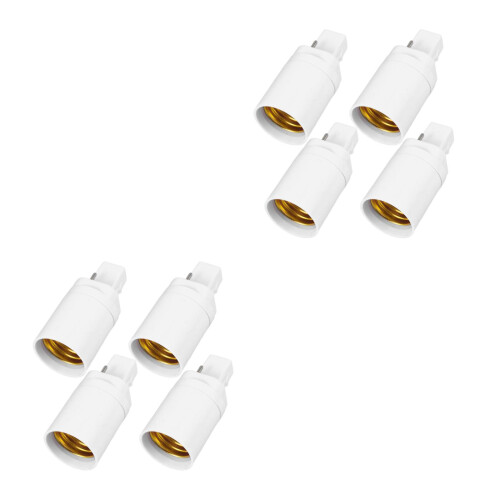 8Pièces Convertisseur Ampoule 2 Broches Vers E27 Durable 2