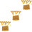 3Pièces Garniture DIY Costume Accessoires Décoratifs 5