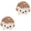 2Pièces Coussin Épingles Marron Compact Peluche Pratique Pour Couture 5