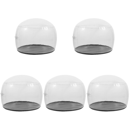 5Pièces Porte-Chapeaux Gonflable En ABS Noir, Support Stable 1