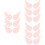 9Paires Barrettes Rose Accessoires Légères 7