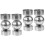 4Pièces Fixations Rampe Main Courante Acier Inox Durable 4
