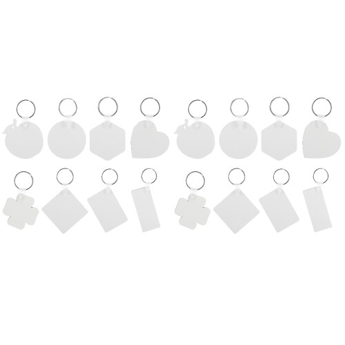 32Pièces - Blancs 8 Formes Double Revêtement Pour DIY 1