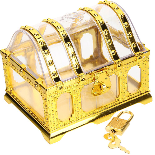 2Pièces Boîte Rangement Pirate, Coffret Vintage Enfant 2