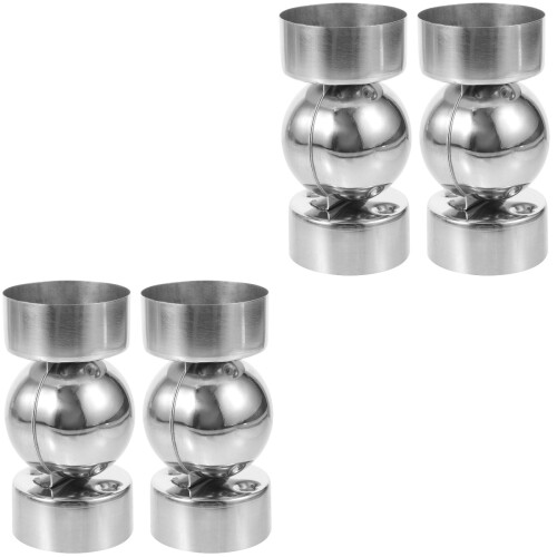 4Pièces Fixations Rampe Main Courante Acier Inox Durable 2