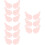 9Paires Barrettes Rose Accessoires Légères 8