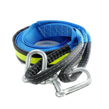 Heavy Duty Tow Rope with Hooks, 5M 8 Ton Winch Cable Strap for Car and Off Road Recovery