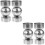 4Pièces Fixations Rampe Main Courante Acier Inox Durable 6