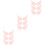 9Paires Barrettes Rose Accessoires Légères 6