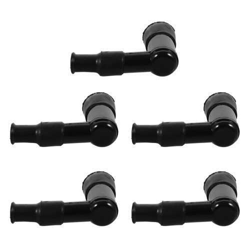 20Pièces Capuchons Bougie Noir Caoutchouc Pour Remplacement 2