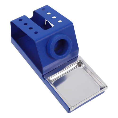 2Pièces Support Robuste En Métal Bleu Pour Fer À Souder Polyvalent 2