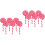 12Pièces Props Sucettes Roses PP Pour Mariages 6
