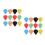 96Pcs Multi Face Paint Sponges High Density Waterdrop Shape for Kids 9