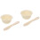 2Ensembles Bols Silicone Beige Pour Usage Cire Et Masques DIY Facile 6