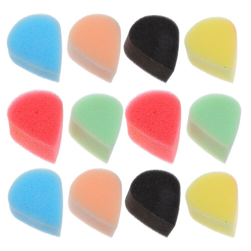96Pcs Multi Face Paint Sponges High Density Waterdrop Shape for Kids 1