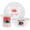 2Sets Enamel Tableware Set Food Plates Bowls Cups for Home Use 1