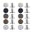 40Pcs Adjustable Metal Jeans Waist Buttons Snap Fasteners Assorted 1