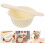 2Ensembles Bols Silicone Beige Pour Usage Cire Et Masques DIY Facile 8