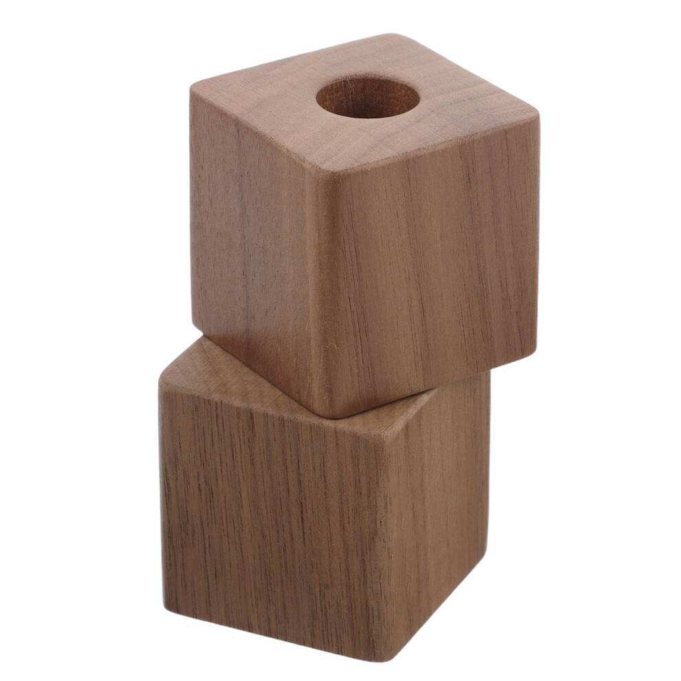 Photos - Other Furniture 6Pcs Solid Wood Pen Holder Dark Brown Rustic Desk Organizer for Office