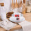 2Sets Enamel Tableware Set Food Plates Bowls Cups for Home Use 3