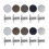 40Pcs Adjustable Metal Jeans Waist Buttons Snap Fasteners Assorted 5