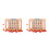 2Sets Wooden Kids Chess Toy Early Educational Pattern Matching Game 7