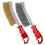2Pcs Heavy Duty Wire Brushes Stainless Steel Rust Removal Tool 9