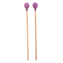 3Pairs Maple Wood Wool Drum Mallets Purple Practical Percussion Sticks