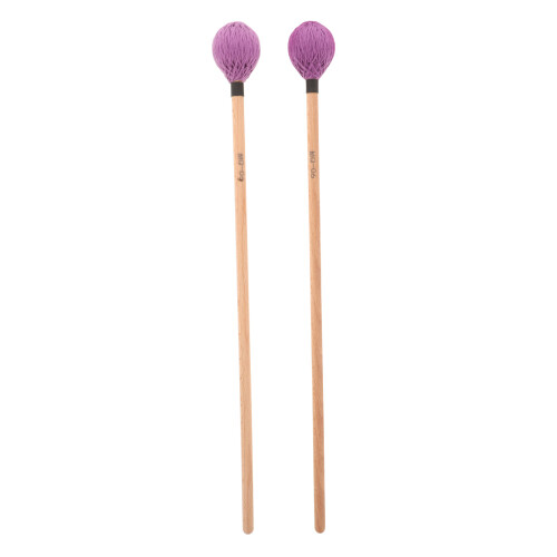 3Pairs Maple Wood Wool Drum Mallets Purple Practical Percussion Sticks