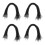 400Pcs Versatile Black Elastic String for DIY Hats Masks 5