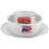 2Sets Enamel Tableware Set Food Plates Bowls Cups for Home Use 9