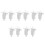 10Pcs Durable White Plastic Replacement Spigot for Water Dispensers 9