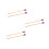 3Pairs Maple Wood Wool Drum Mallets Purple Practical Percussion Sticks 7