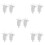 10Pcs Durable White Plastic Replacement Spigot for Water Dispensers 8