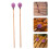 3Pairs Maple Wood Wool Drum Mallets Purple Practical Percussion Sticks 11