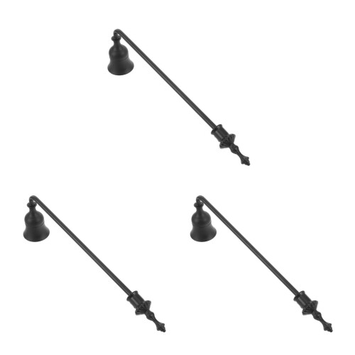 3Pcs Metal Candle Extinguisher Long Handle Decorative Wick Snuffer 2