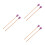 3Pairs Maple Wood Wool Drum Mallets Purple Practical Percussion Sticks 10