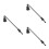 3Pcs Metal Candle Extinguisher Long Handle Decorative Wick Snuffer 6