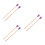 3Pairs Maple Wood Wool Drum Mallets Purple Practical Percussion Sticks 5