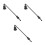 3Pcs Metal Candle Extinguisher Long Handle Decorative Wick Snuffer 4