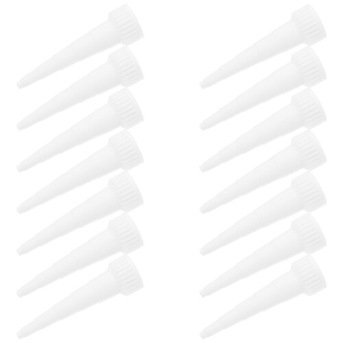 150Pcs Replacement White Plastic Glue Applicator Caps for Detailed Use 1