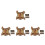 4Pcs Tactical Cat Walking Harness Adjustable Escape Proof Khaki Vest 3