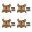 4Pcs Tactical Cat Walking Harness Adjustable Escape Proof Khaki Vest 6