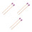 3Pairs Maple Wood Wool Drum Mallets Purple Practical Percussion Sticks 6